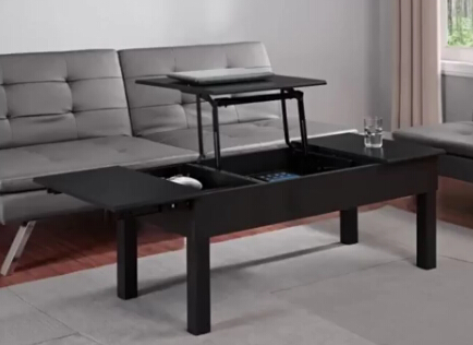 Coffee tables with lift top in black color