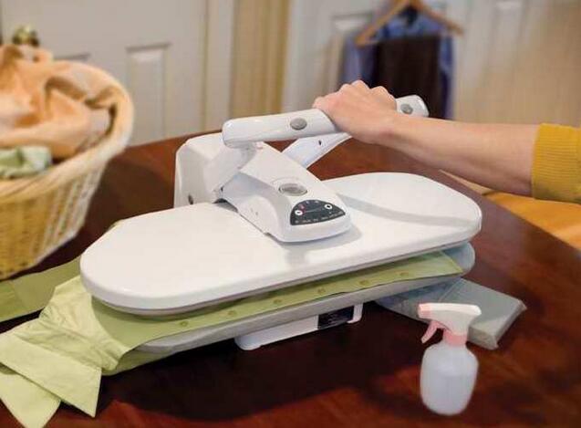 A good idea to have both an iron press and a standard steam iron
